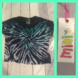 NWT, Children's MINI Young, Fabulous, & Broke Blue Tie Dye Tee - Child 12